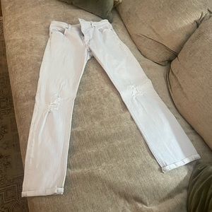 Pilcro and Letterhead size 27 Petite very light wash